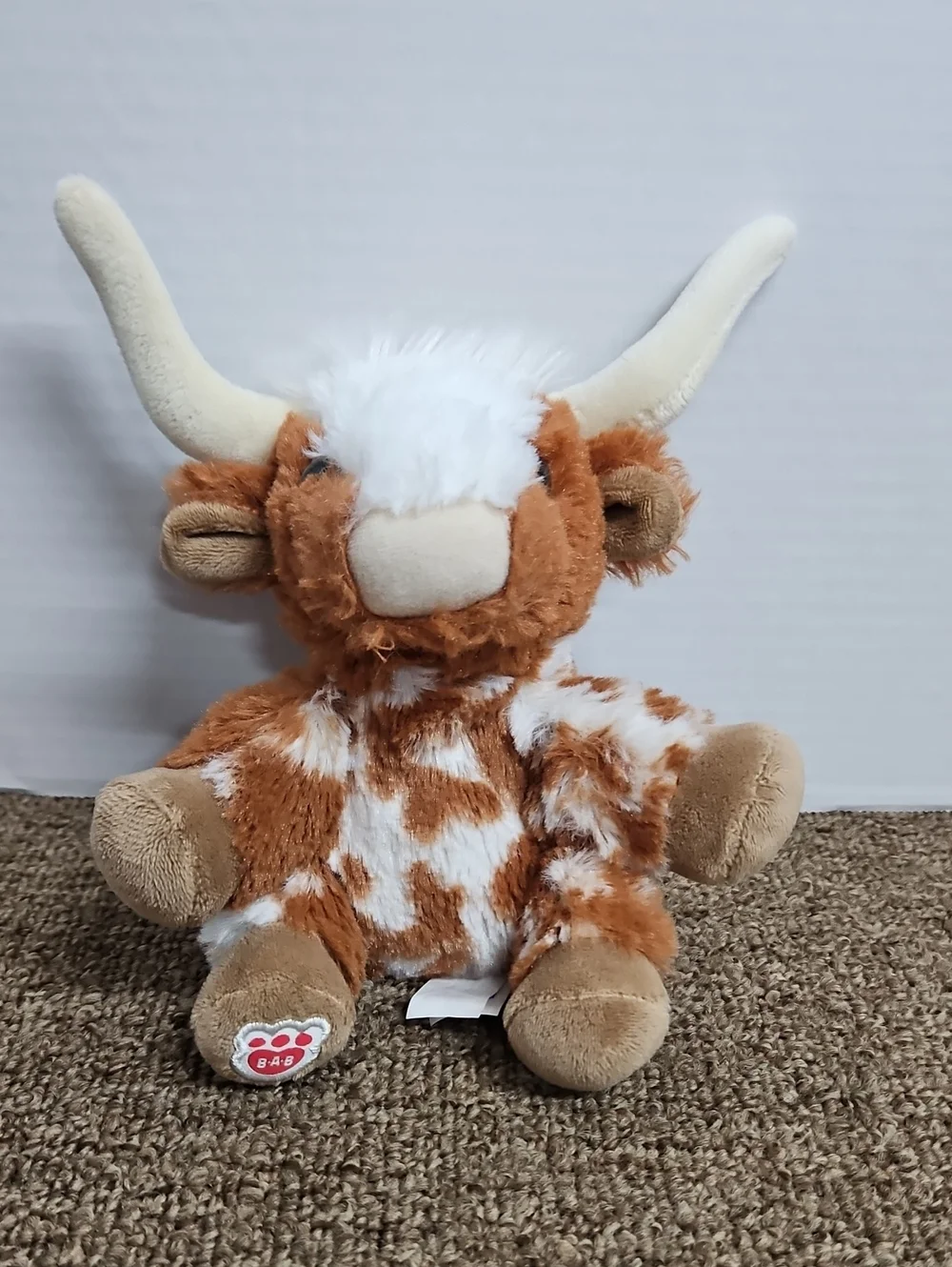 Build A Bear BAB Mini Plushies Bubbies Highland Beanie Cow 7